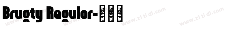 Brugty Regular字体转换